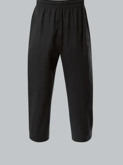 3/4 Freizeithose aus Baumwolle Schwarz