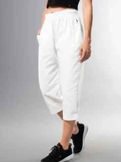3/4 Freizeithose aus Baumwolle Weiss