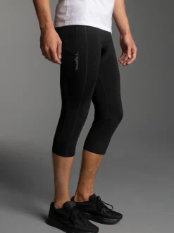 3/4 Radlerhose Schwarz