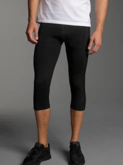 3/4 Radlerhose Schwarz