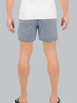Bade-/Freizeitshorts mit Druckmotiv Navy