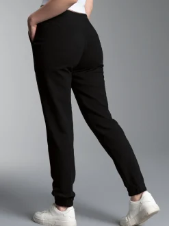 Bequeme Jogginghose mit großen Taschen Schwarz