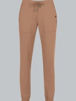 Bequeme Jogginghose mit großen Taschen Haselnuss