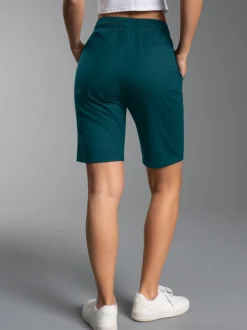 Bermuda aus Single-Jersey Saphir