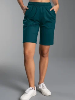 Bermuda aus Single-Jersey Saphir
