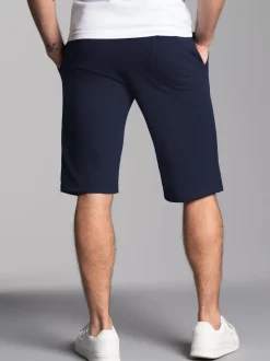 Bermuda aus Single-Jersey Navy