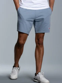 Bermuda mit praktischem Kordelzug Pearl-blue