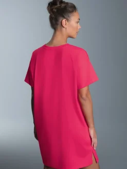 Bigshirt mit maritimem Printmotiv Koralle