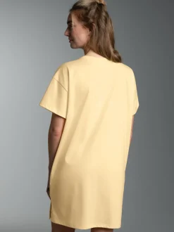 Bigshirt mit sommerlichen Printmotiv Vanille