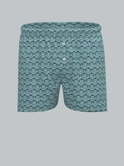 Boxershorts mit Allover-Muster "Äffchen" Gletscher