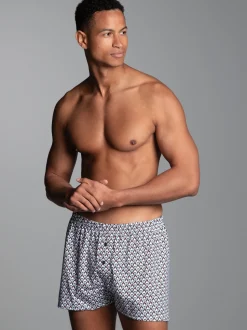 Boxershorts mit Allover-Pinguin-Print Weiss