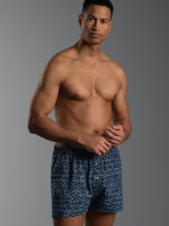 Boxer-Shorts mit freundlichem Smiley-Muster Navy