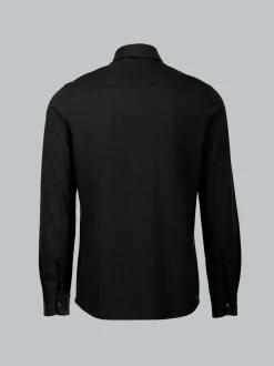 Business-Hemd aus DELUXE-Single-Jersey Schwarz