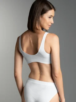 Bustier aus Polyamid/Elastan Weiss