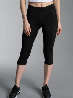 Capri-Leggings Schwarz