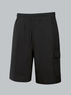 Cargo-Bermuda aus 100% Baumwolle Schwarz