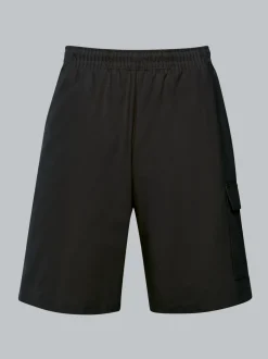 Cargo-Bermuda aus 100% Baumwolle Schwarz