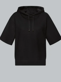 Cropped Kapuzenshirt Schwarz