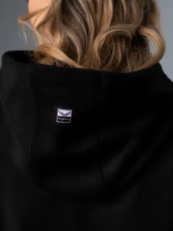 Cropped Kapuzenshirt Schwarz