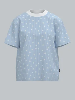 Cropped T Shirt mit Allover 