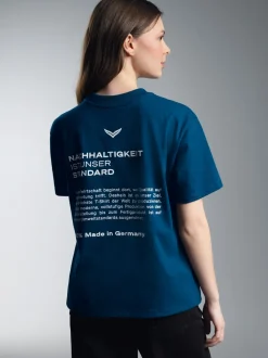 Damen Heavy T Shirt aus 100% Baumwolle Night-blue