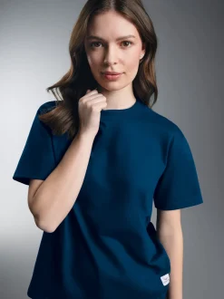 Damen Heavy T Shirt aus 100% Baumwolle Night-blue