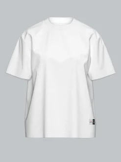 Damen Heavy-Shirt aus 100% recycelter Baumwolle Weiss