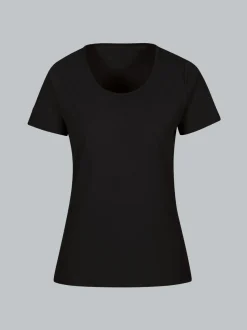 Damen T Shirt aus Biobaumwolle Schwarz