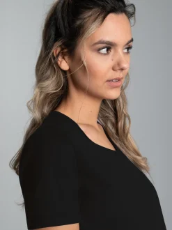 Damen T Shirt aus Biobaumwolle Schwarz