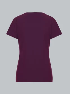 Damen T Shirt aus Biobaumwolle Aubergine
