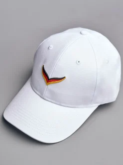 Deutschland Cap mit Schwinge Weiss