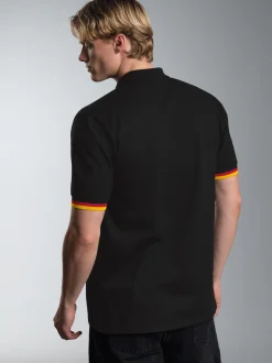 Deutschland Poloshirt Schwarz