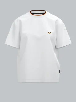 Deutschland T-Shirt mit feinen Farbdetails Weiss