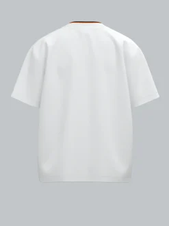 Deutschland T-Shirt mit feinen Farbdetails Weiss