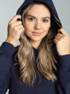 Dünner Oversize-Hoodie Navy