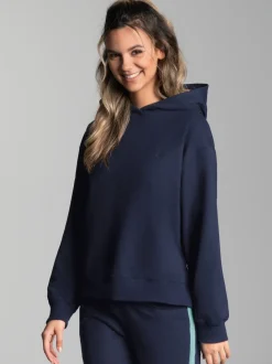 Dünner Oversize-Hoodie Navy