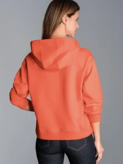 Dünner Oversize-Hoodie Peach