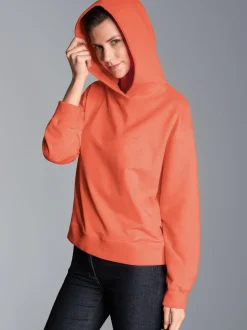 Dünner Oversize-Hoodie Peach