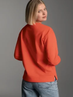 Dünnes Sweatshirt in weicher Qualität Peach