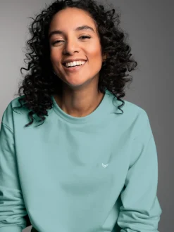 Dünnes Sweatshirt in weicher Qualität Gletscher