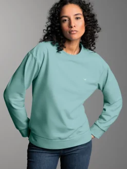 Dünnes Sweatshirt in weicher Qualität Gletscher