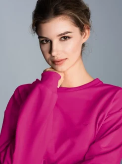 Dünnes Sweatshirt Magenta