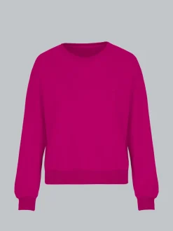 Dünnes Sweatshirt Magenta