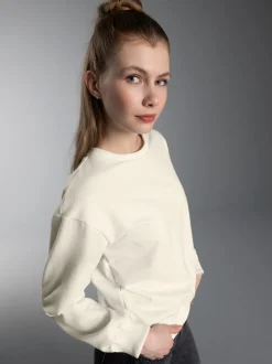 Dünnes Sweatshirt Natur