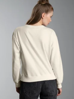 Dünnes Sweatshirt Natur