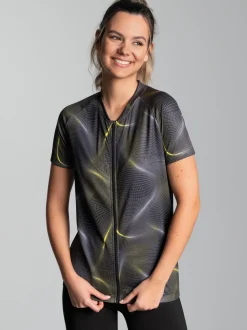 Fahrradjacke mit praktischer Rückentasche Schwarz