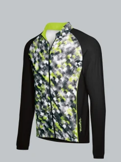 Fahrradjacke mit praktischer Rückentasche Schwarz