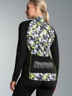 Fahrradjacke mit praktischer Rückentasche Schwarz