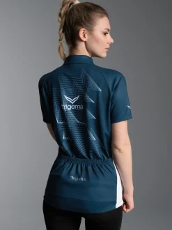 Fahrradjacke mit Spiralförmigen Design Saphir