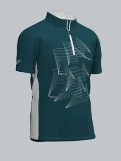 Fahrradjacke mit Spiralförmigen Design Saphir